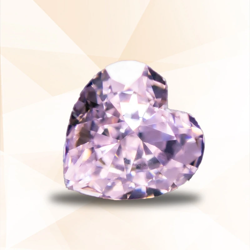 Цирконий светло-розовый цвет измельченный льд подвески в форме сердца бусины для