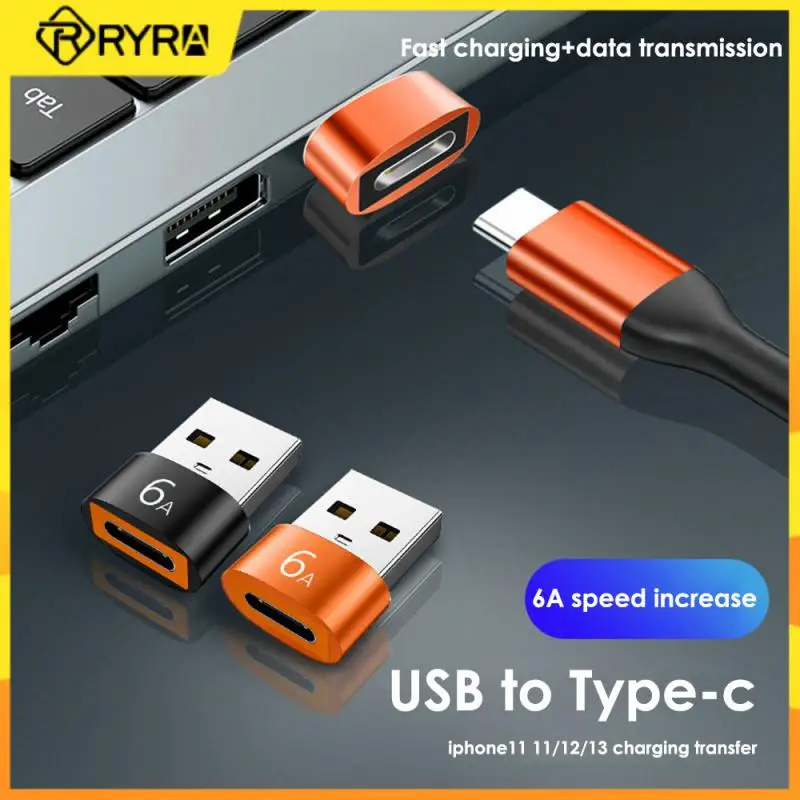 

Переходник RYRA 6A с USB на Type C OTG, переходник с Type C «мама» на USB «папа» для Macbook, Xiaomi, Samsung, Oneplus, коннектор Realme