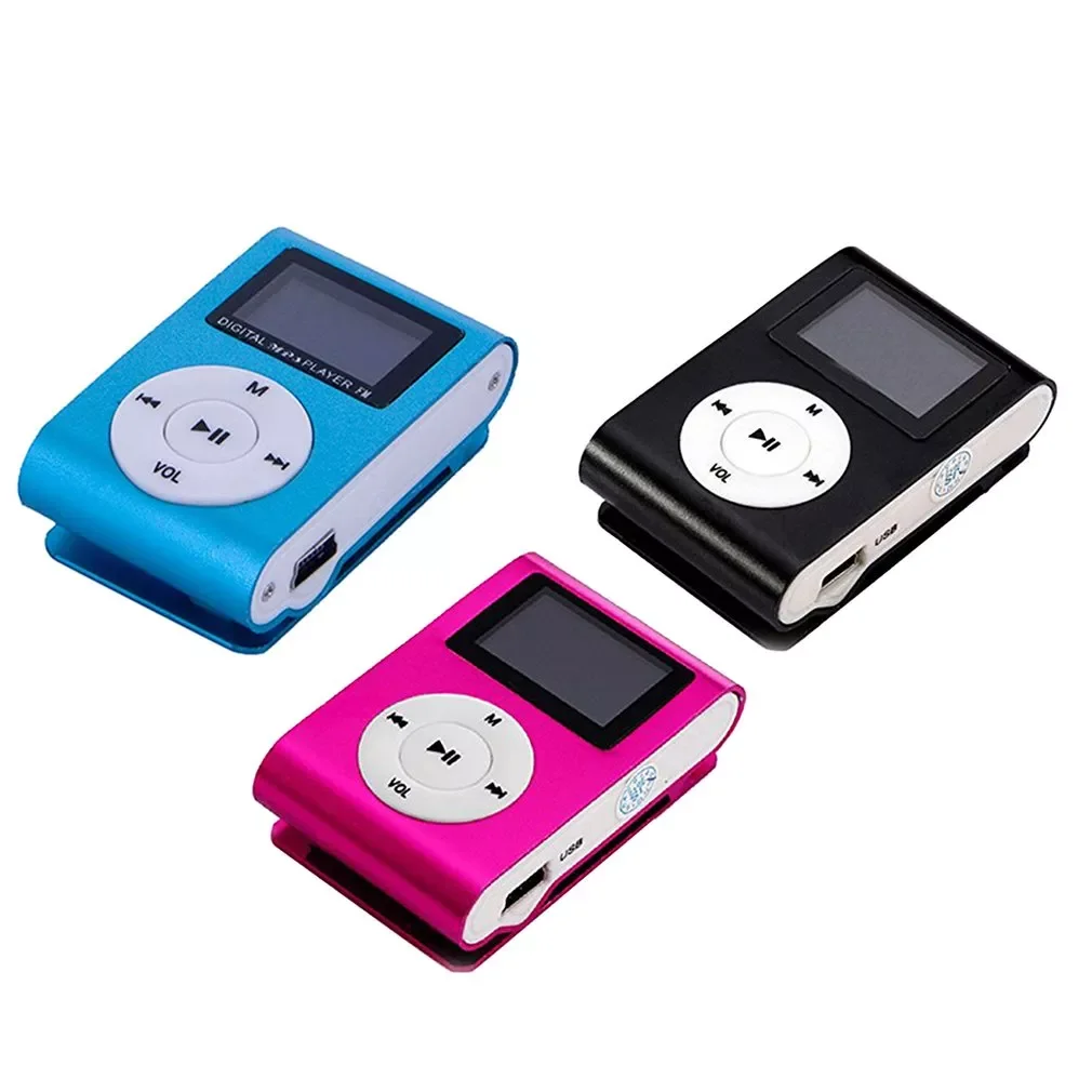 

Metal Clip Digital Mini MP3 Player With 1.8 Inch LCD Screen Support TF Card USB 2.0 With 3.5mm Headphone