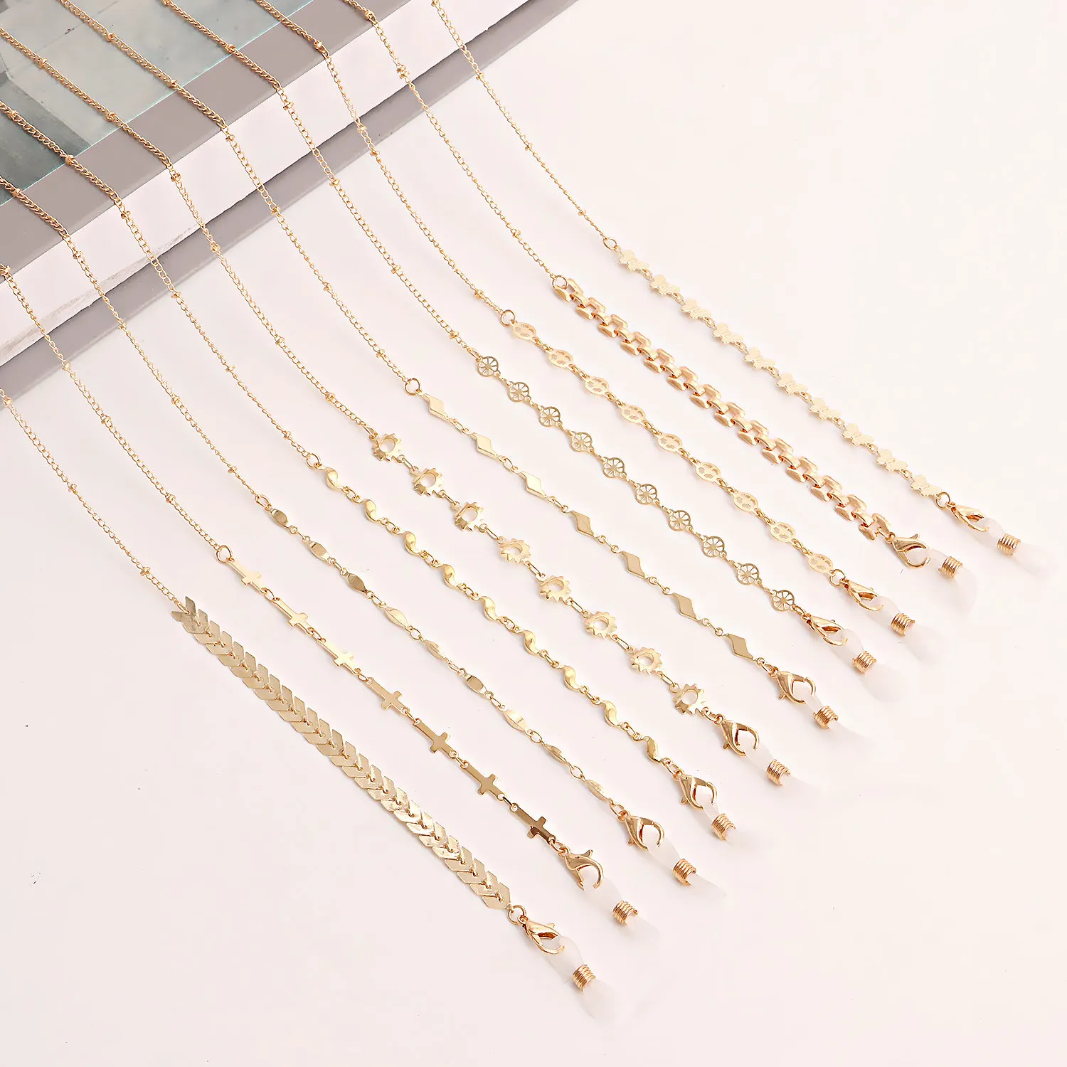 Цепочка для солнцезащитных очков Мужская/женская металлическая цепь защиты от