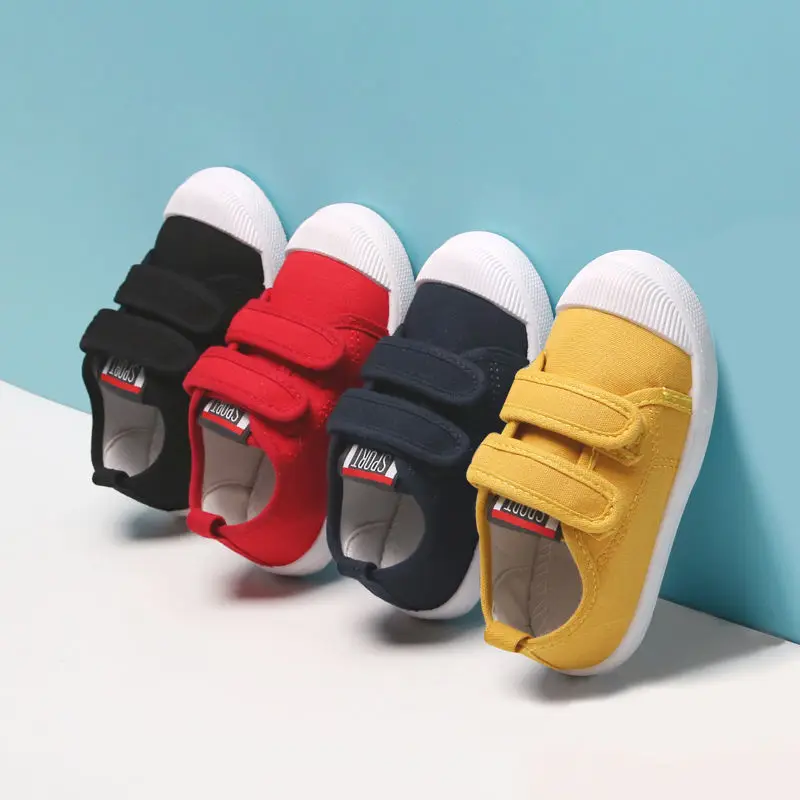 

Brand Sneakers Kids Girls Shoes Breathable Toddler Canvas Shoes Spring Autumn Boys Soft Cotton Cloth Flats Casual Baby Sneakers