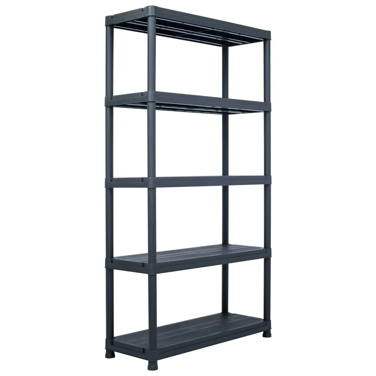 

Storage Shelf Rack Black 551.2 lb 31.5"x15.7"x70.9" Plastic
