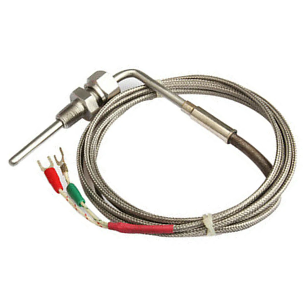 

1/8" NPT EGT K Type Thermocouple Exhaust Probe 1200°C Temperature Sensors Thread 85mm*5mm Adjustable Length Thermocouple