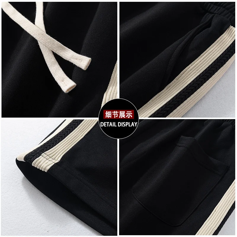 2023 American Shorts Men's Ins Fashion Brand Straight Basketball Sports Pants Summer Loose Casual Capris
