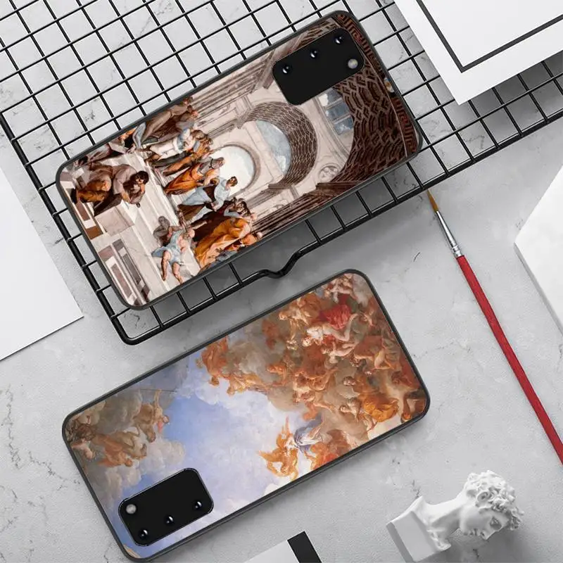 

Renaissance art Painting Phone Case For Samsung S 20 21 22 23 plus Ultra for Redmi Note 8 9 10 11 for Huawei Y 5 6 9