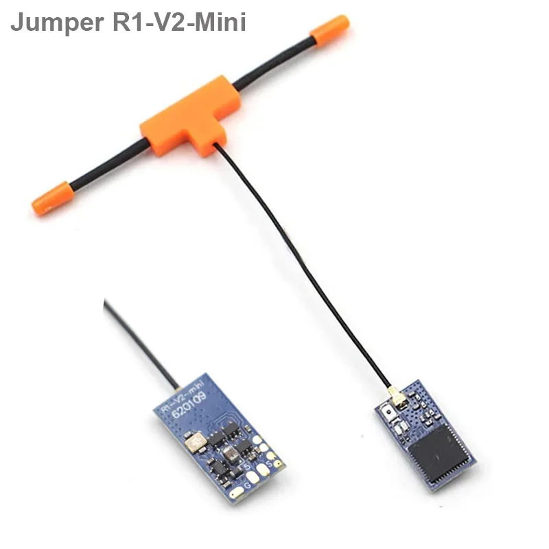 

Jumper R1 V2 Mini 2,4 ГГц 16-канальный приемник, совместимый с FrSky D16 XM + RXSR SBUS Jumper T-Lite T18 T16 T12 T8SG для радиоуправляемого дрона