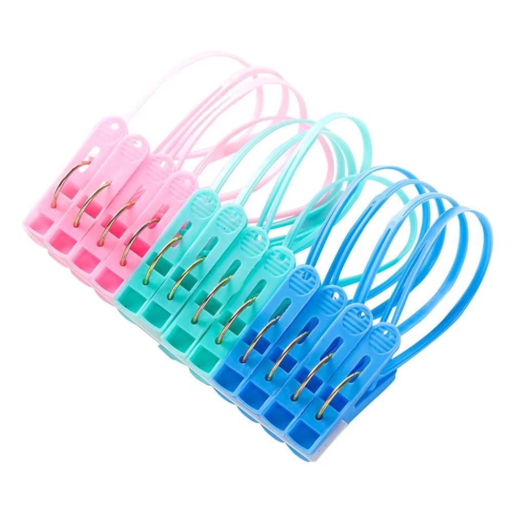 Пластиковые зажимы для носков, 24 шт., многофункциональные прищепки для одежды, носков, нижнего белья (разные цвета)
