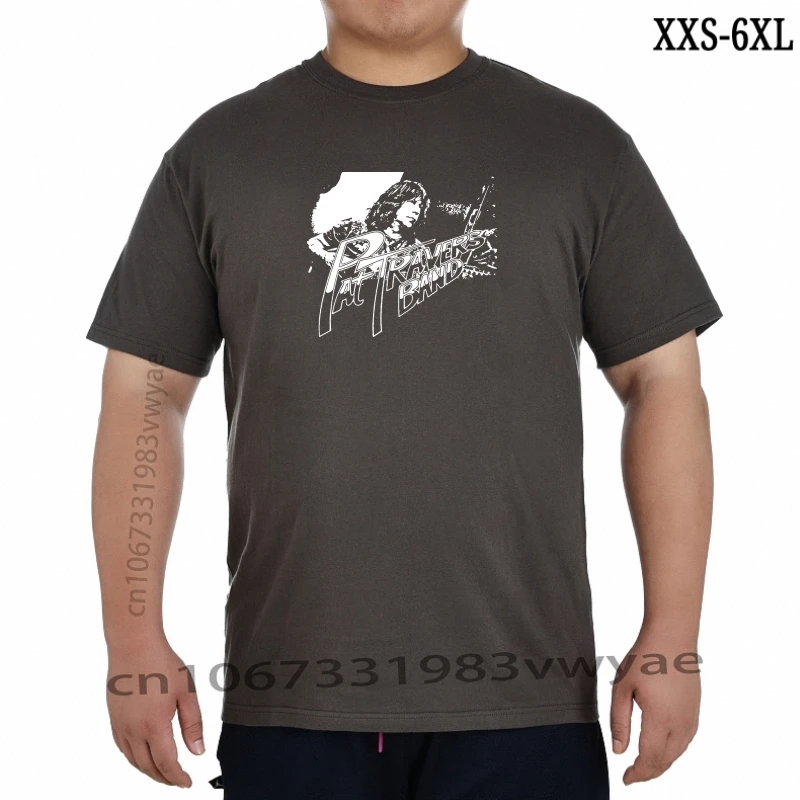 

Logo Vintage Pat Travers Band Retrno Tshirt Size Free Shipping Print T Shirts Men Short Sleeve T Shirt Top Tee XXS-6XL