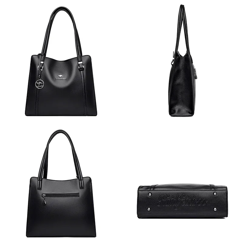 Роскошная повседневная женская сумка-тоут из высококачественной кожи женские