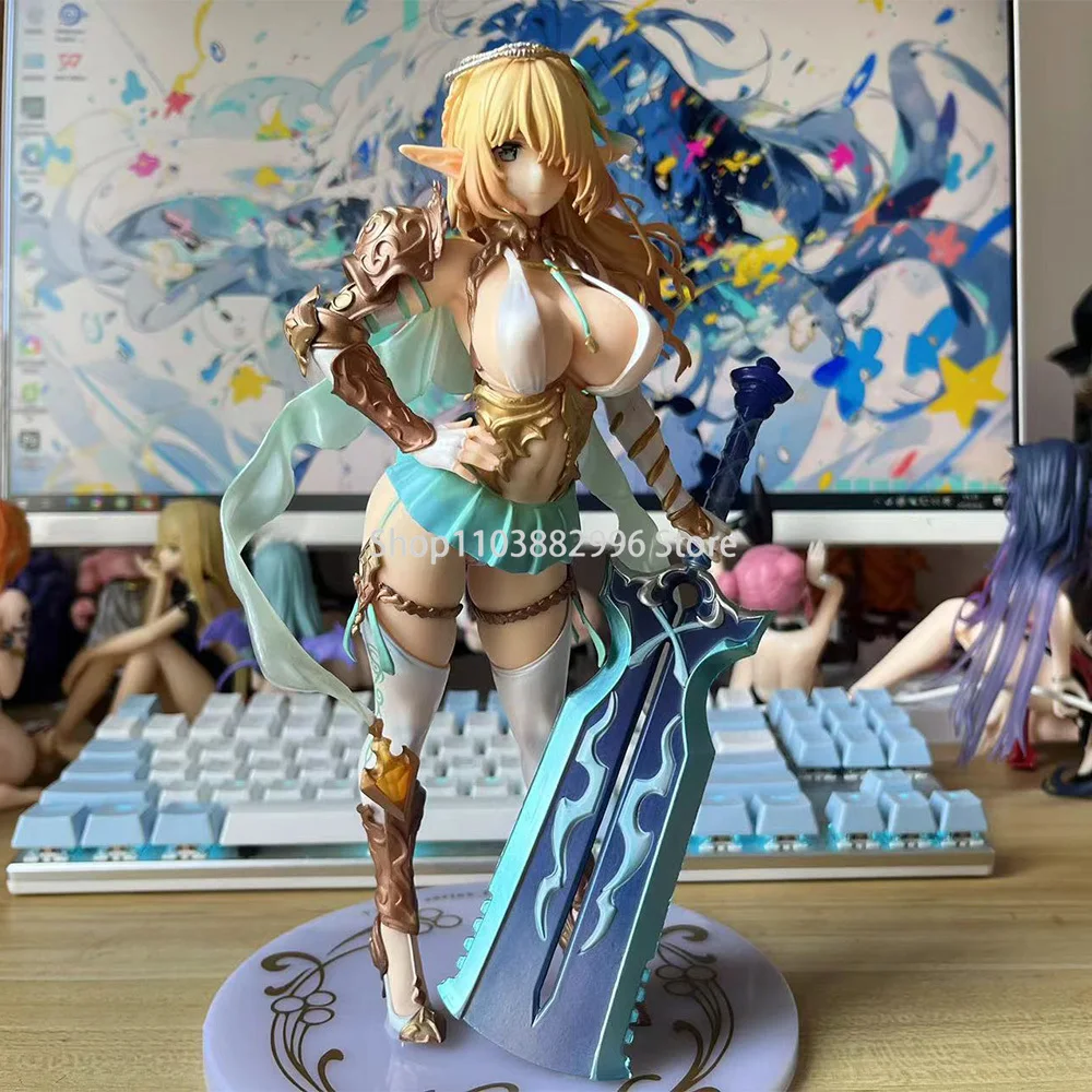 Фигурка японская аниме-девочка 26 см отбрасывающаяся эльф из деревни 8-й Сельский