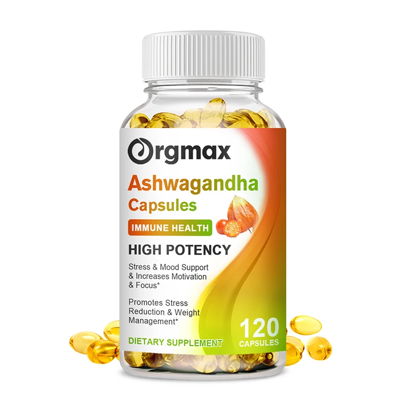 

Orgmax Ashwagandha Slimming Capsules Whey Protein Testosterone Booster Diet Pills Supplements Muscle Mass Thyroid Beauty Health