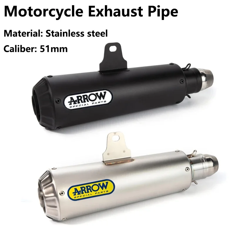51 мм универсальный мотоциклетный глушитель трубка для Honda Yamaha Kawasaki YZF R1 R3 R6 Z400 Nvx Nmax