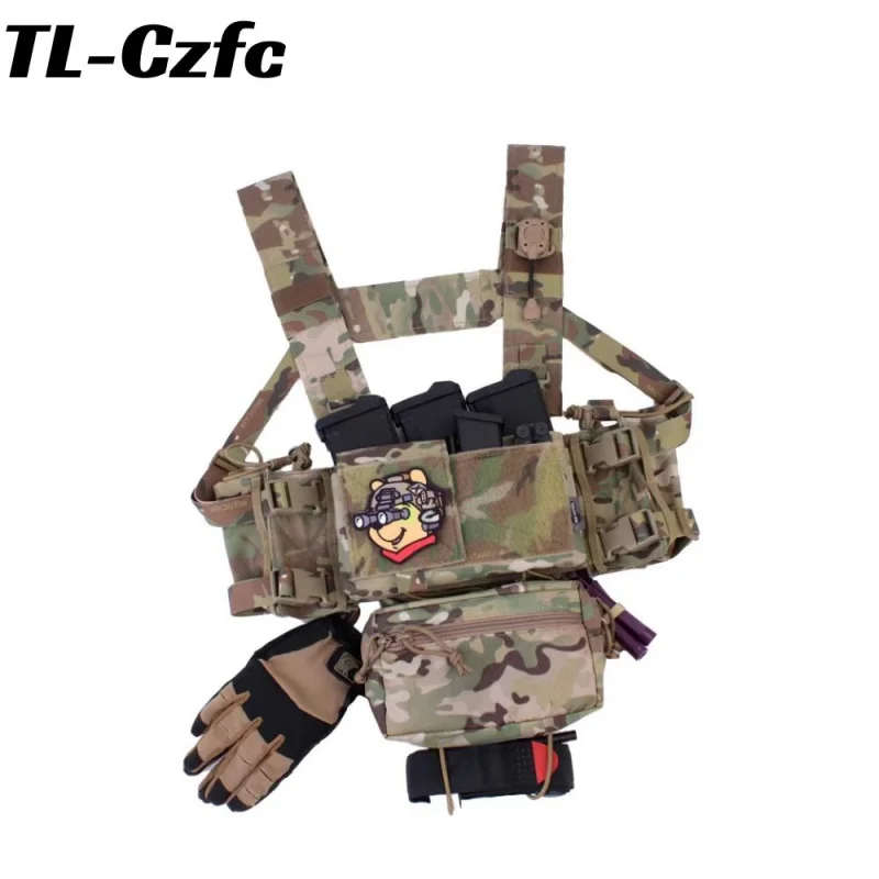 

SS Style MK4 Micro Fight Chest Rig System Tactical Vest Airsoft CORDURA Hunting Camping Climb Hike