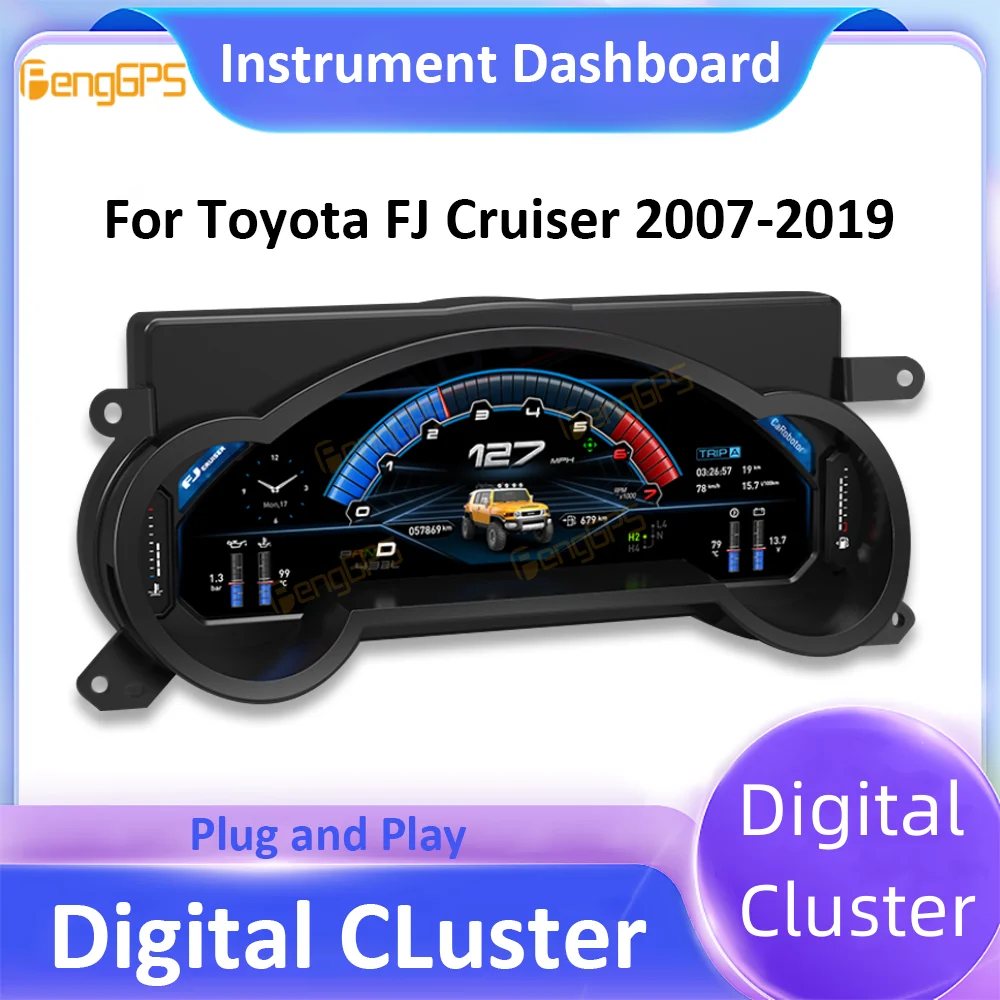 

Car Screen Original Digital Cluster For Toyota FJ Cruiser 2007-2019 Virtual Instrument LCD Carplay Dashboard Panel Headunit GPS
