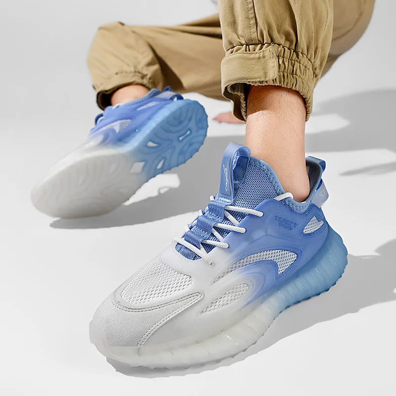 2022 New Men's Sneakers Outdoor Sports Running Shoes Male Breathable Casual Sneakers Non-slip Air Cushion Fitness Tennis Shoes