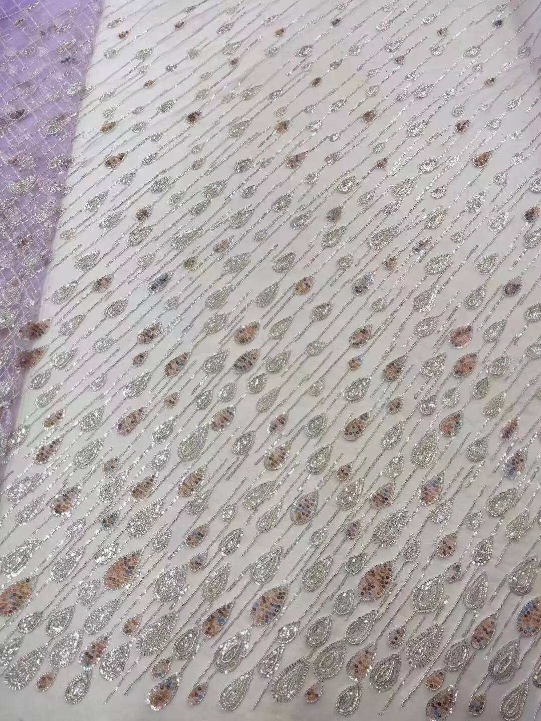 

Французское Тюлевое Сетчатое кружево с блестками и бусинами, аналогичная африканская нигерийская кружевная ткань с вышивкой для свадебного платья