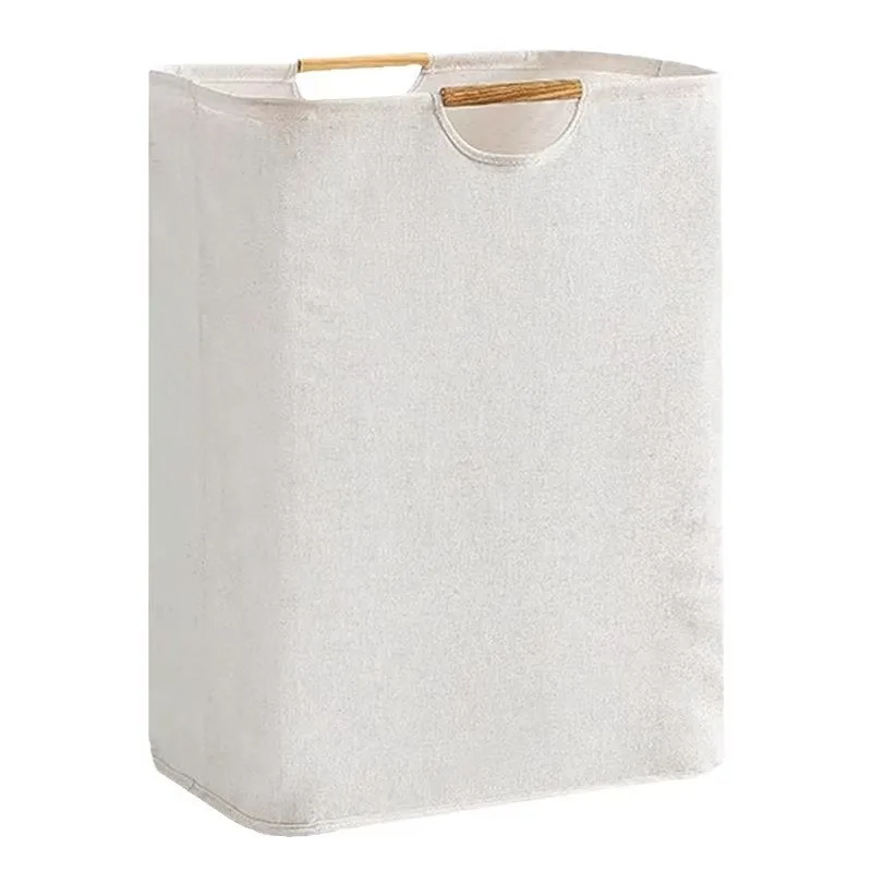 

Большая водонепроницаемая корзина для белья с двумя ручками. Универсальное решение для хранения вещей для спальни, ванной комнаты и общежития для одежды и игрушек.