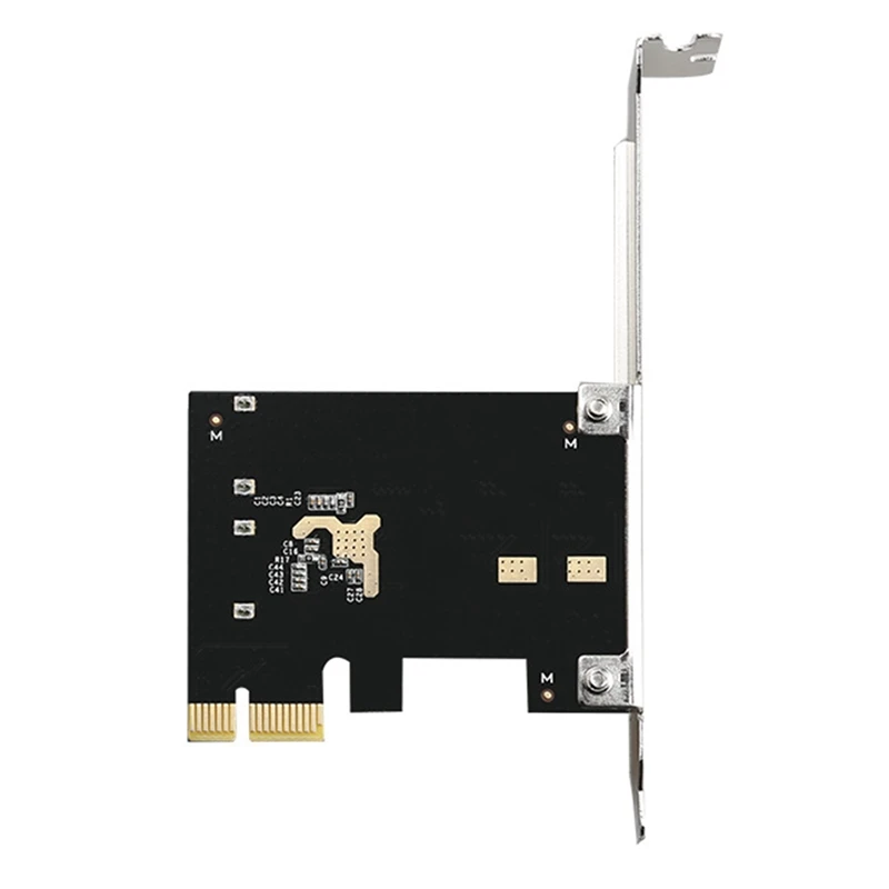 

PCI-E3.1 To 2 Port SATA3.2 6G Adapter Card JMB582 Chip SATA Hard Disk Expansion Card PCI-E Riser Card