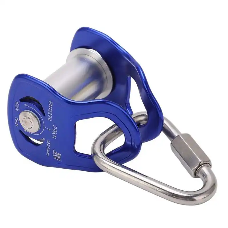 

Slider Pulley Zipline Pulley Aluminum Alloy Versatile Blue for Outdoor Sport