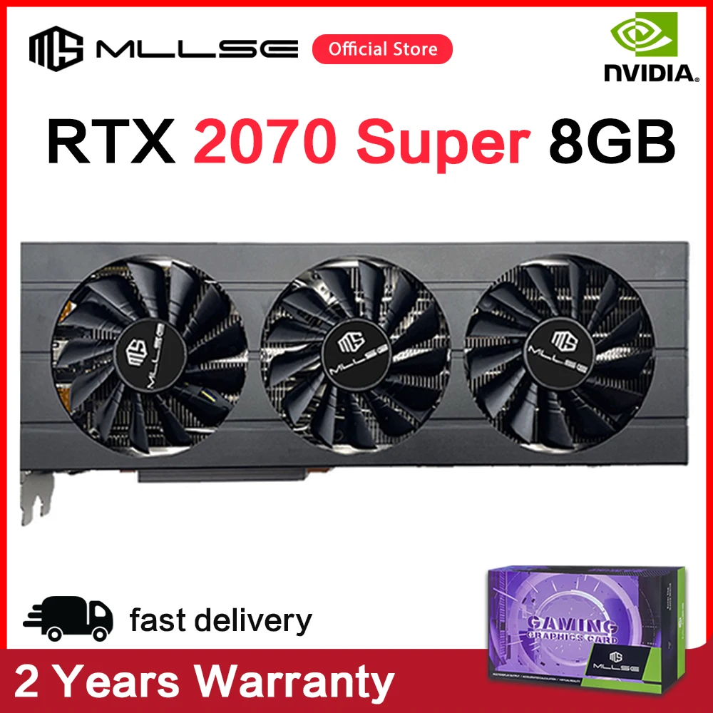 

MLLSE RTX 2070 Super 8G Placa De Video Gaming Graphics Card 256Bit GDDR6 RGB Game Video Card For NVIDIA GeForce PCI-E 3.0X16 pc