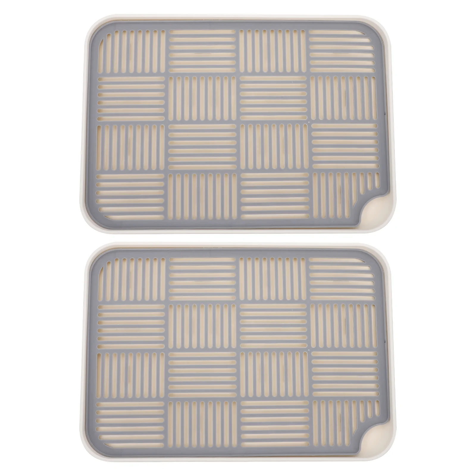 

2pcs Draining Tray Kitchen Water Filter Tray Cup Drain Tray Tableware Tray Tea tray