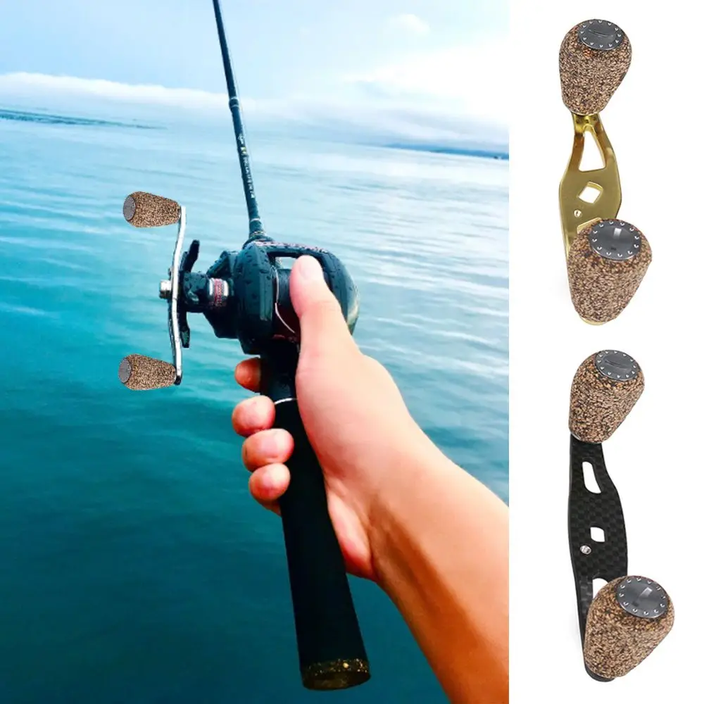 

Hot Handlebars Hole Size 8*5mm Fishing reel Retrofit Fishing Reel Handle Rocker Arm Carbon Fiber Spinning Wheel