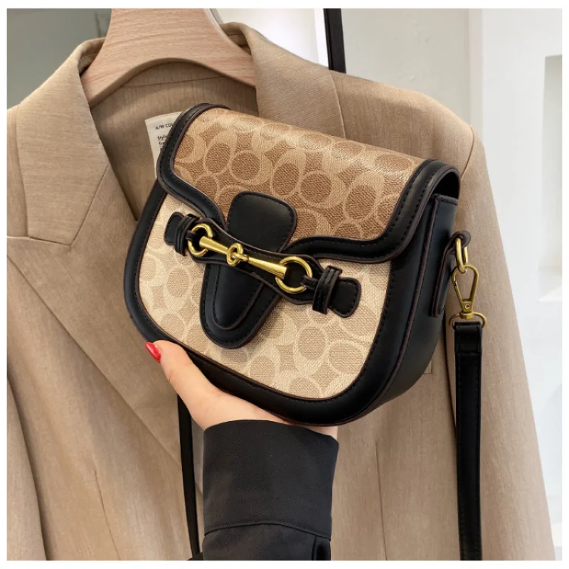

Fashion Luggage &Bags Women's Retro Foreign Style Mini PU Waterproof Leisure Travel Saddle Wide Shoulder Handbags Shoulder