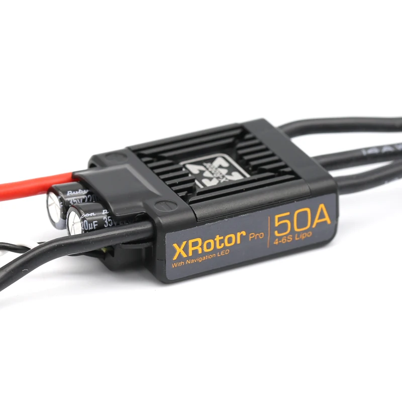 Фото Контроллер скорости Hobbywing XRotor Pro 50A 4-6S, бесщеточный ESC многовинтовой пневматический прибор «сделай сам» для РУ дрона Heli №3