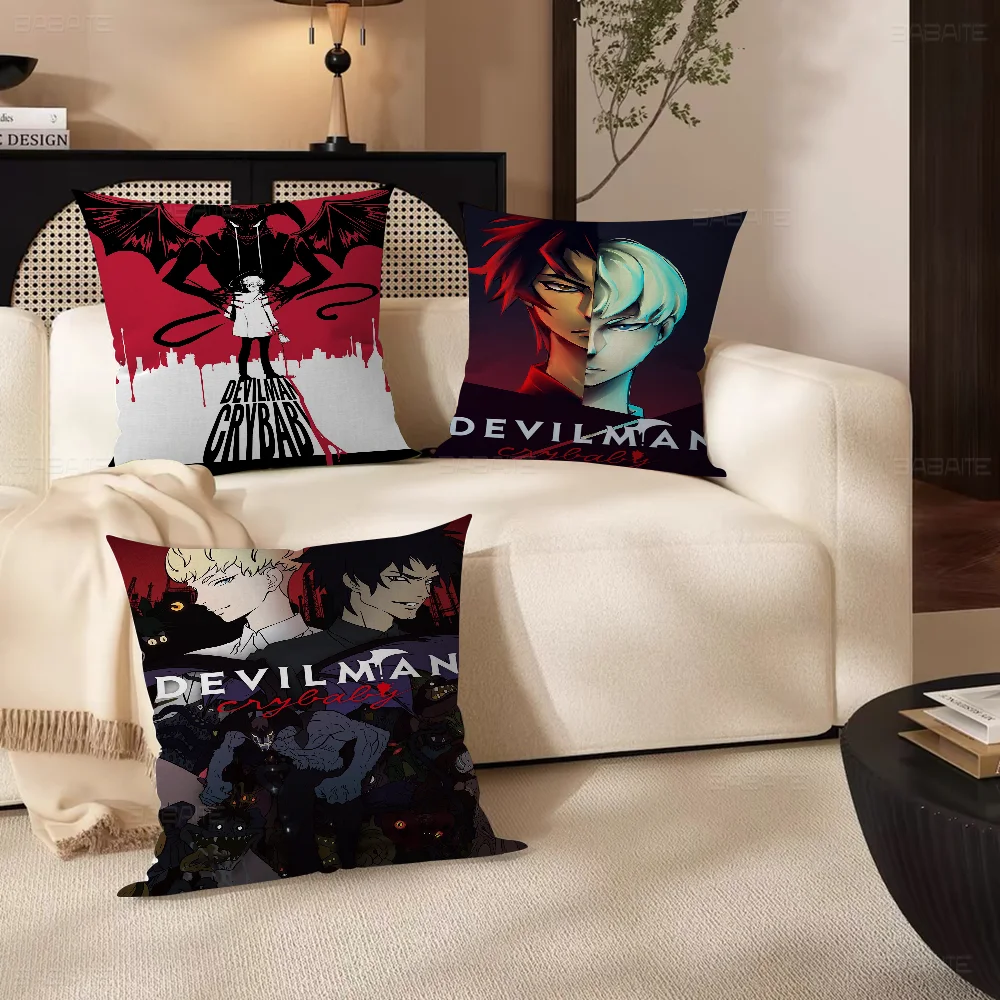 Anime D-Devilman C-Crybaby Pillow Gift Home Office Decoration Bedroom Sofa Car Cushion CoverPillow Case