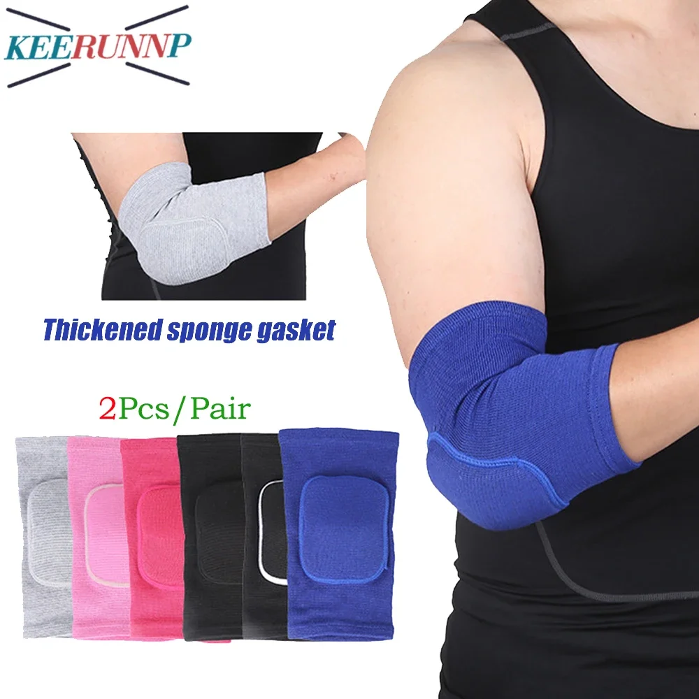 

1Pair Elbow Pads for Adult Teens Kids with Thicken Sponge Padding Soft Elbow Braces,Elbow Sleeves for Sports Volleyball Football