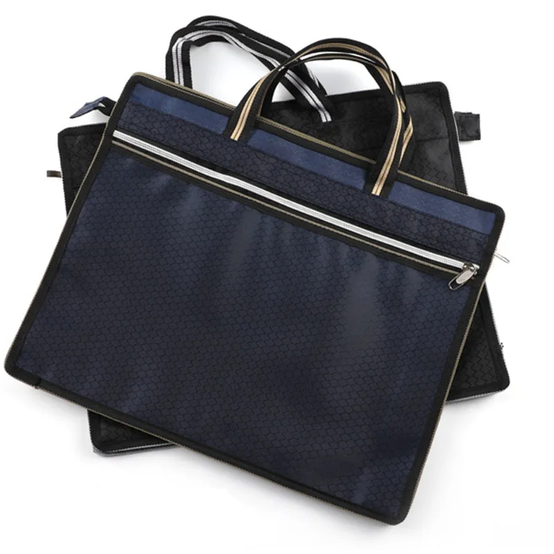 

Document Bag Briefcase Portable Men's Meeting File Organize Package Business Storage Folders School Office Supplies