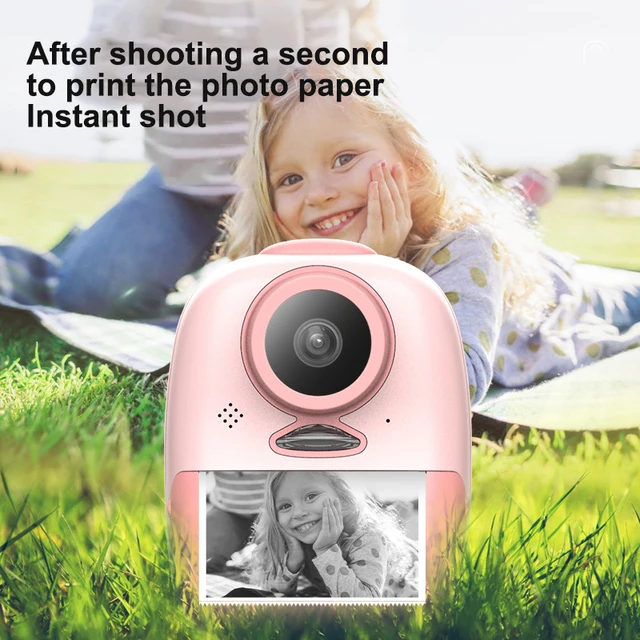 Children Mini Camera Instant Print Cameras For Girls Boys Kids Instantane Kamera Toys Birthday Gifts With Thermal Photo Paper 4