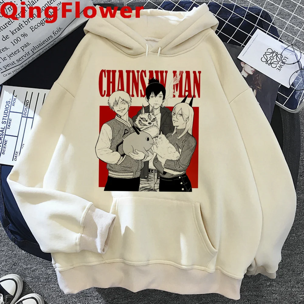 

Chainsaw Man hoodies men streetwear graphic clothing men harajuku pulls