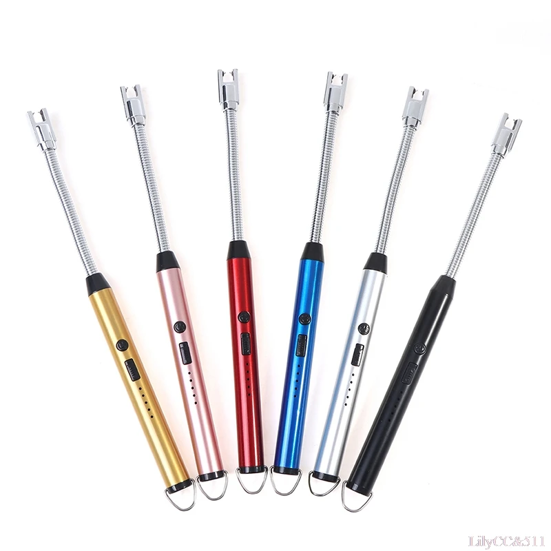 

360 Degree Rotating LighterUSB Charging Arc Lighter Plasma Electric Pulse Lighters Kitchen Tools