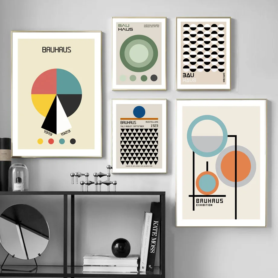 Скандинавский боухаус абстрактные Геометрические линии рисунок на стену