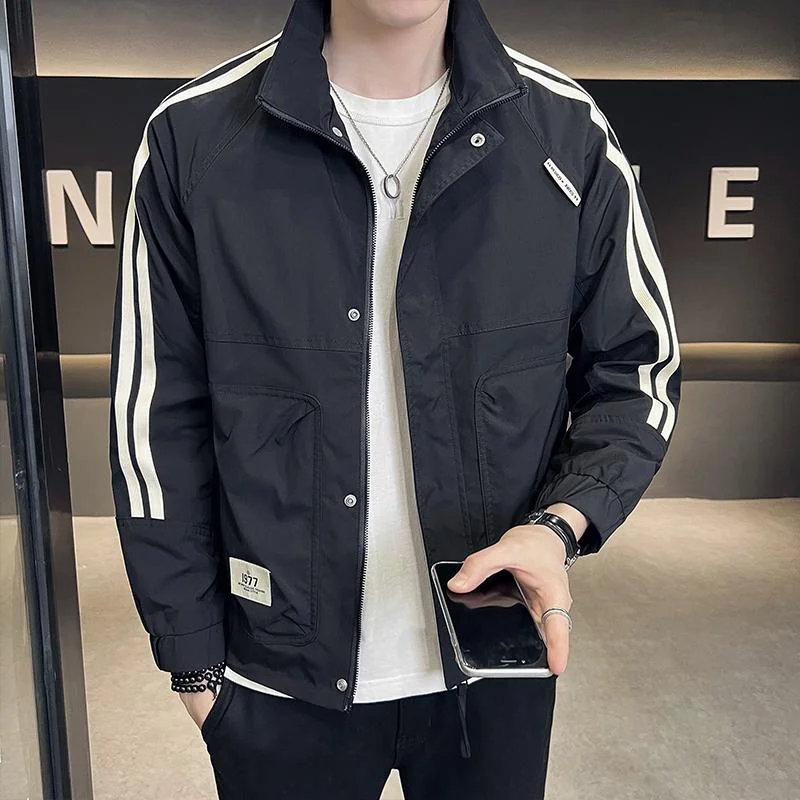 Мужская верхняя одежда на весну и осень новинка 2024 модная брендовая мужская