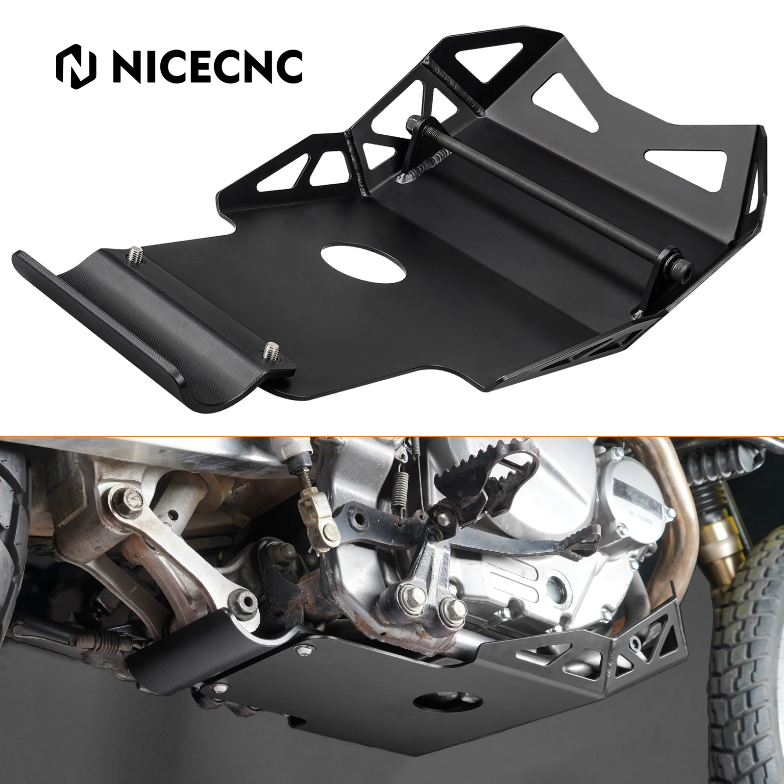 Protège-pignon NICECNC Pour Suzuki DR650S/SE 1996-2024 - Aluminium 6061 Anodisé Noir, Neuf Avec Garantie