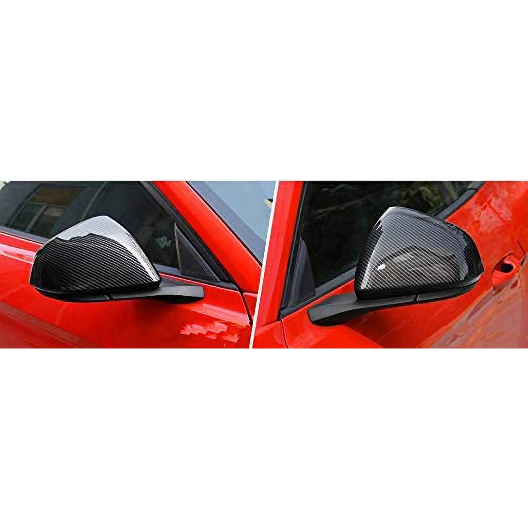 Карбоновый узор Стайлинг автомобиля крышка зеркала заднего вида отделка рамка