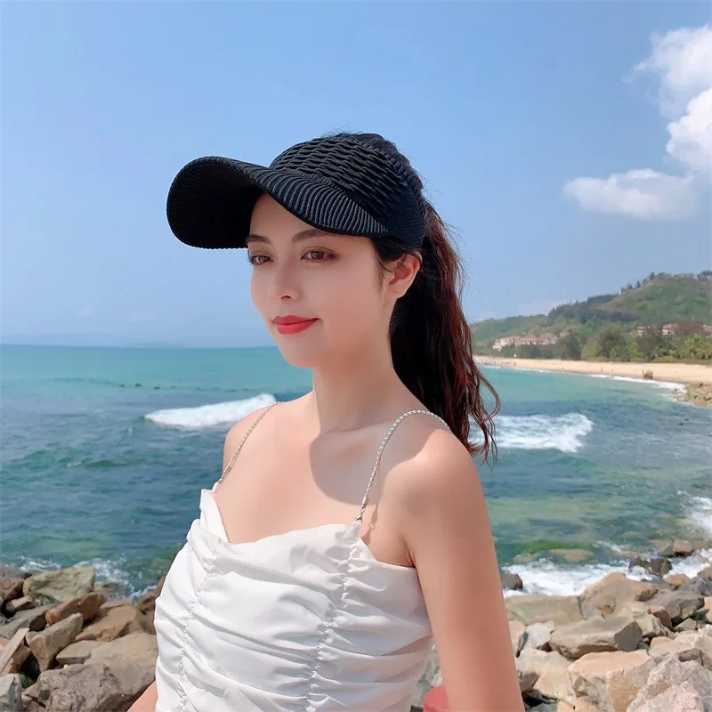 

Outdoor Sport Sun Hat Caps Women Empty Top Hat Golf Tennis Hat Breathable Visor Baseball Cap Hiking Hat Cap for Women Men Summer