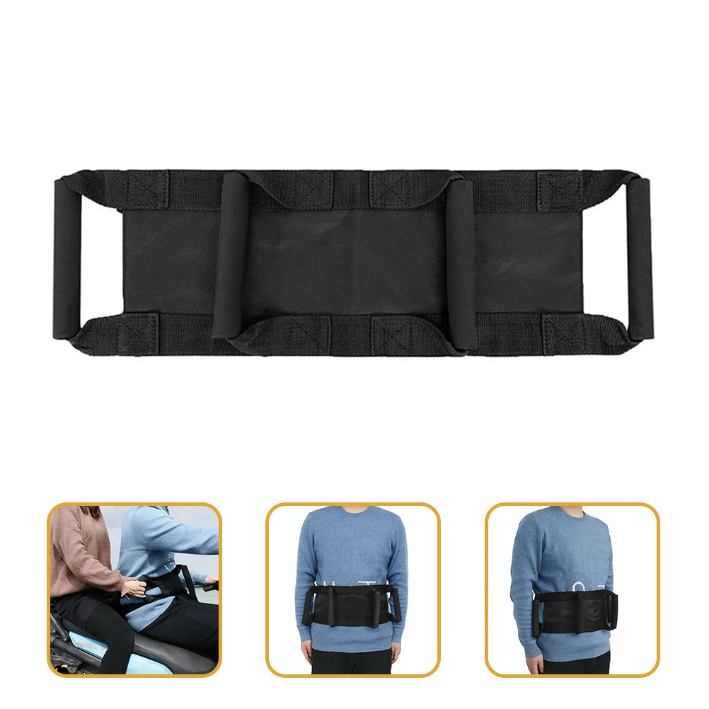 

Motorcycle Belt Safety Passenger Strap Waist Handle Grab Harness Rear Handles Motorbike Grip Rider Grips Pillion Electric Car