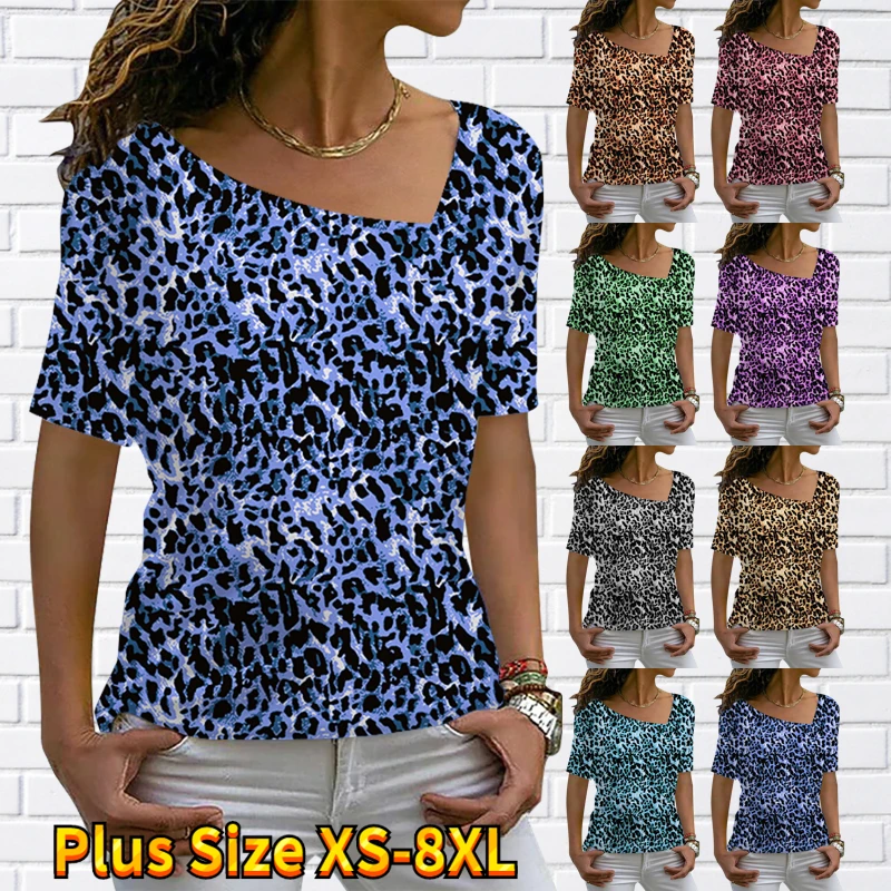 

2022 Summer T-Shirt Women Short Sleeve V-Neck Vintage Prints Tops Casual Streetwear Loose Ladies Sexy Tee Everyday Comfort Tops