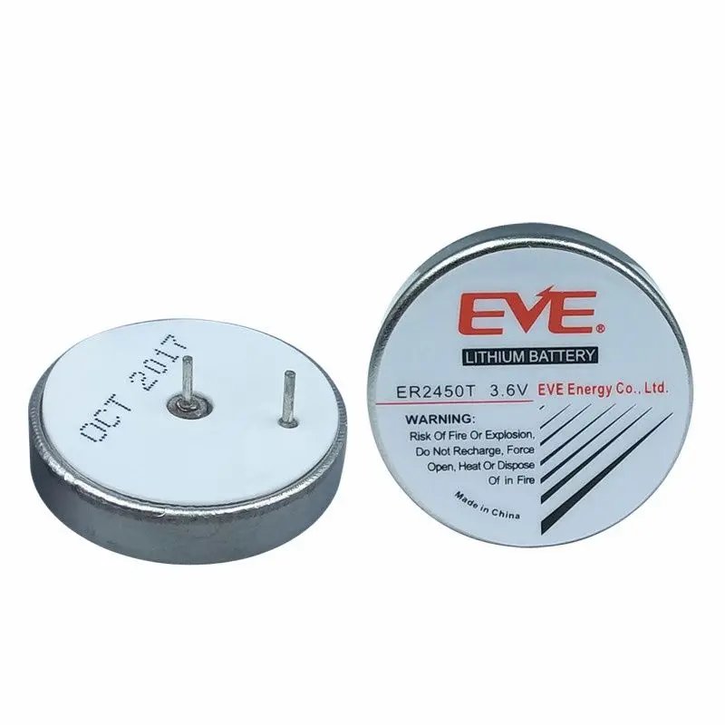 

2pcs ER2450T 3.6V High Temperature Button Battery Accessories