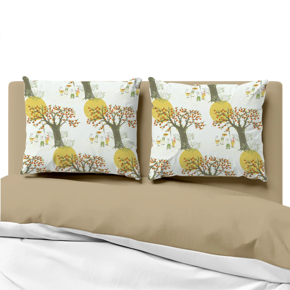 

Luxury Pillow cover for sofa Decorative pillow case Bedding Pillowcase Pillowcovers 50x70 50x75 50x80 Customized human tree