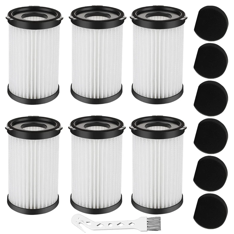 

6 Pcs Vacuum Cleaner Filter Replacement Filter Suitable For MOOSOO E600 V600 D600/D601 HEPA Filter