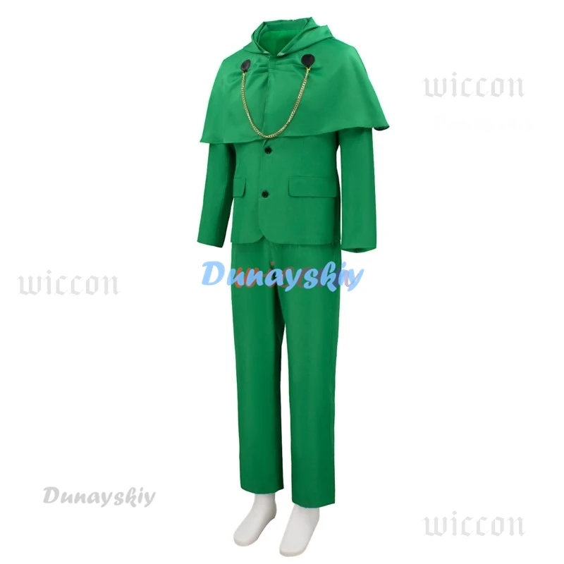 Movie Doctor Doom Cosplay Costume Mask Adult Unisex Green Uniform Coat Pants Suit Halloween Outfit Party