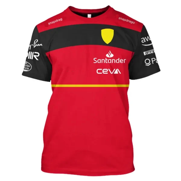 

Formula One F1 Ferrari Out Of Print Team WINNOW Red Men's Short Sleeve T-Shirt Outdoor Extreme Sports Lovers Apparel