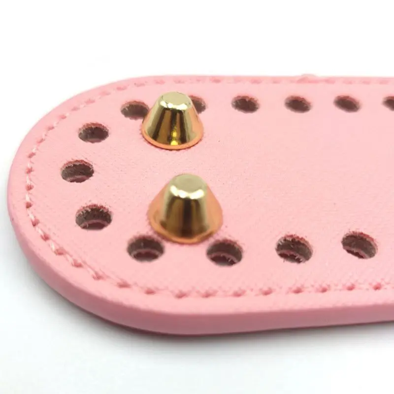 Leather Bottom Base with Pre-drilled Holes for Knitting Purse Handbag DIY Shoulder Bag | Parts &amp Accessories