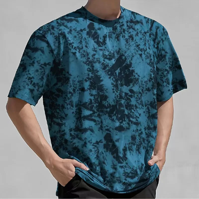

T-shirt for Men Vintage T Shirt Street Oversized Tops 3d Print Shirts Tees Summer Short Sleeve Pullover Casual O Neck Clothing