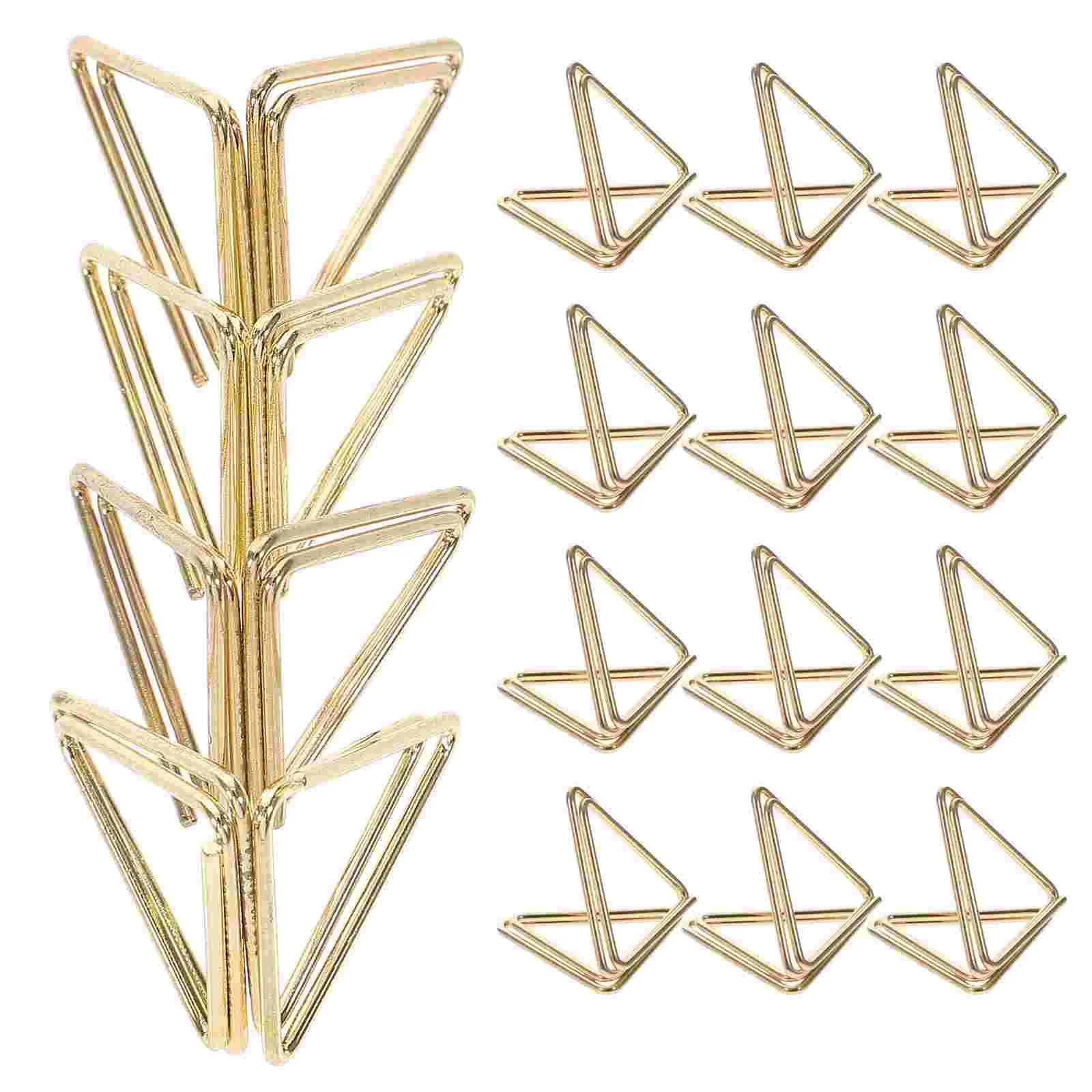 

30 Pcs Shaped Paper Clip Large Paperclips Tiny Mini Triangular Memo Heart Big Medium Small Standard