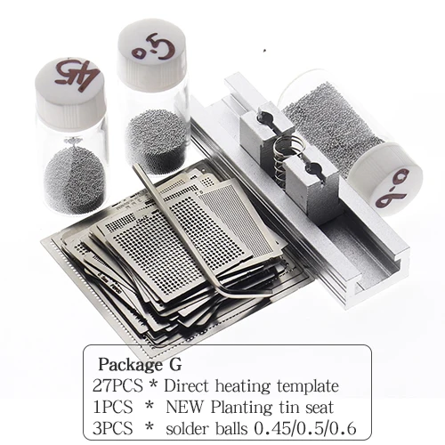 

Набор трафаретов для BGA chuilian 27PCS